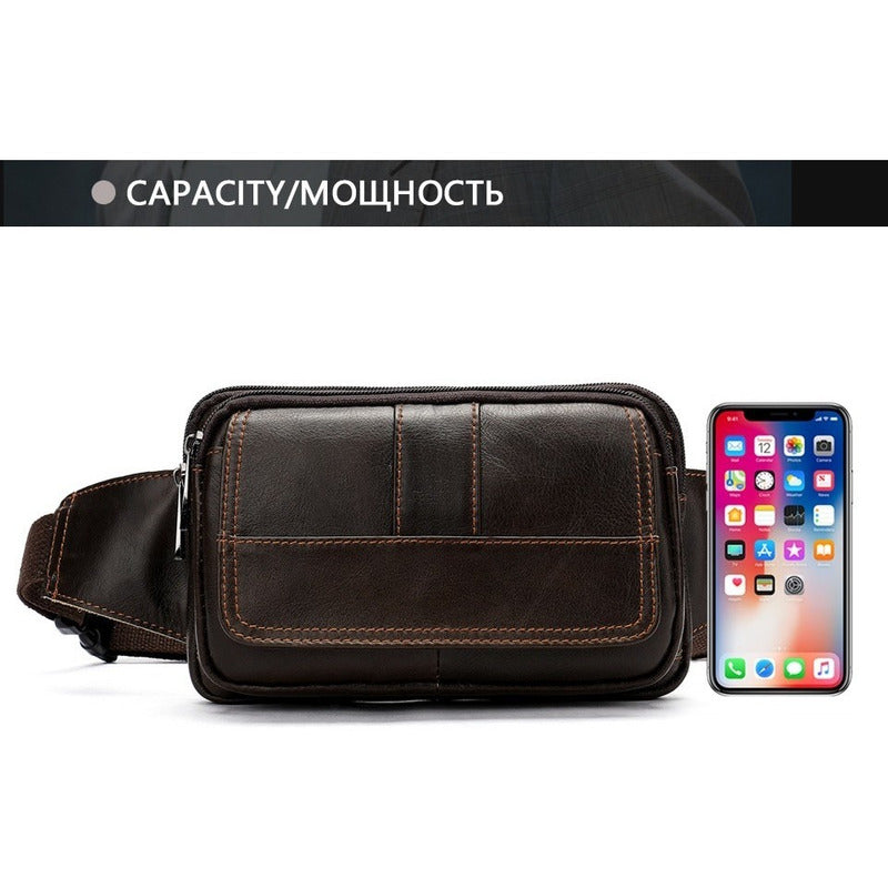 Banano Riñonera De Cuero Genuino Norbinus Unisex Mod. Flap