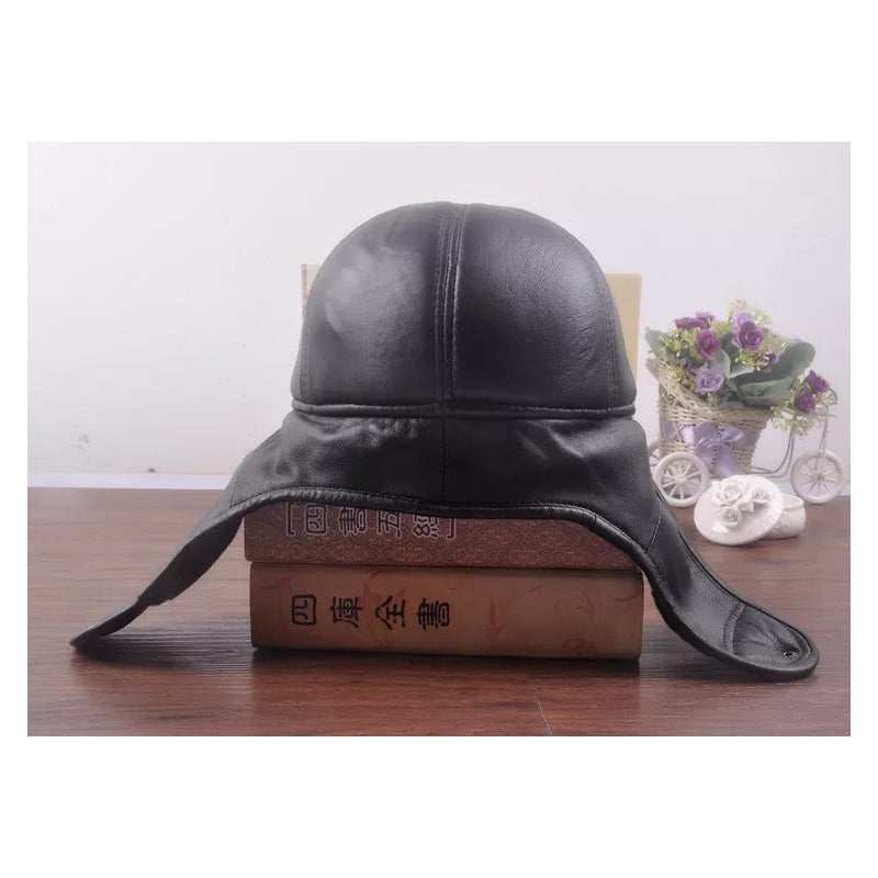 Gorro Ruso Cuero Genuino Piel De Oveja Laspezia Mod. Vals