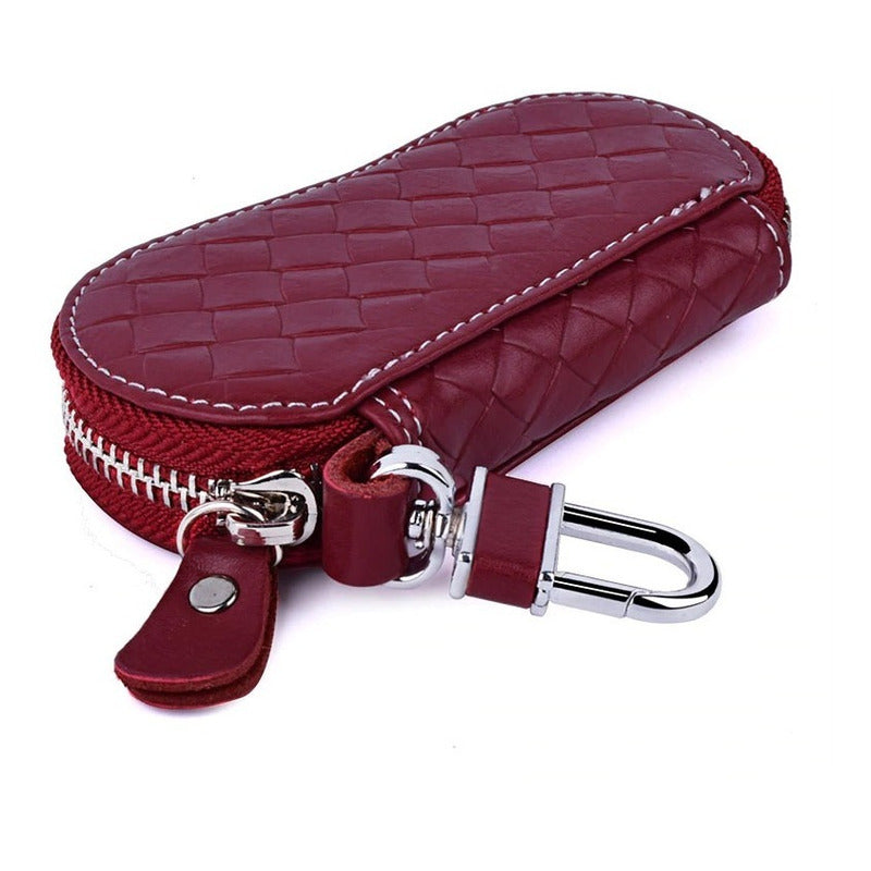 Estuche Porta Llaves Llavero De Cuero Genuino Mod. Guitar