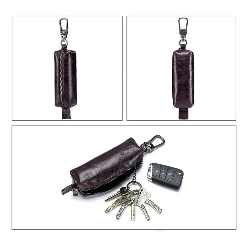 Estuche Llavero Bull Captain De Cuero Genuino Mod. Whale