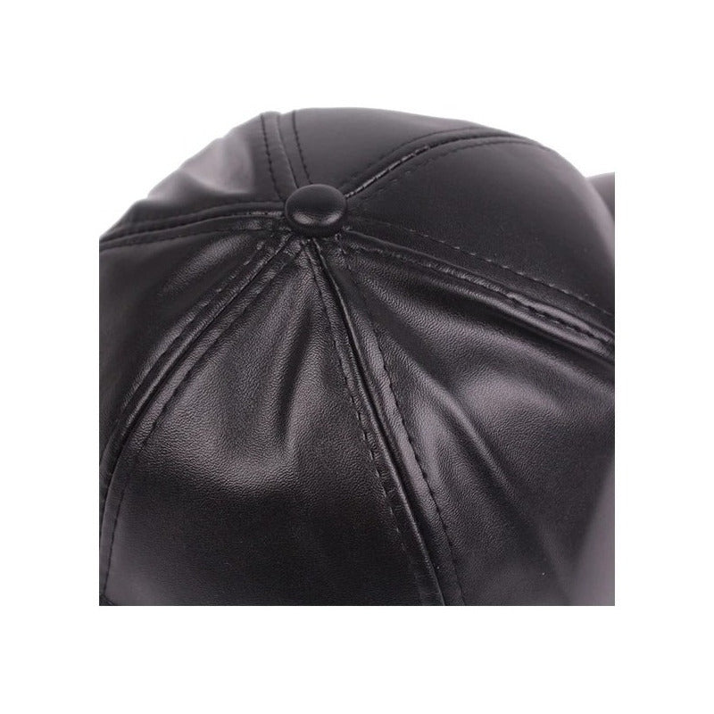 Gorra Estilo Jockey Unisex Cuero Pu Mod. Baseball