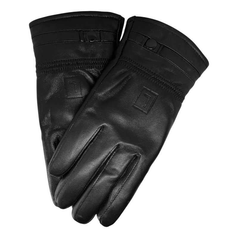 Guantes Invierno Luxher De Hombre Cuero De Oveja Mod Onix