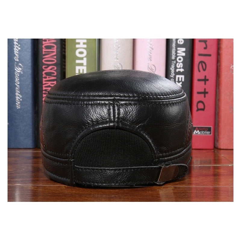 Gorro Jockey Cuero Genuino Lujo Estilo Militar Mod. Twol