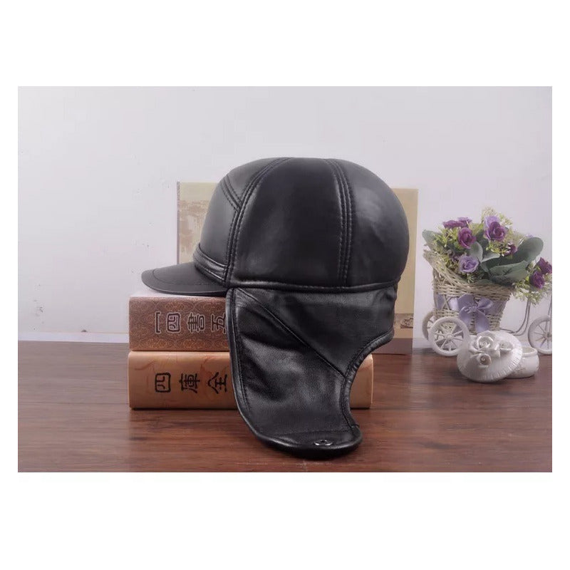 Gorro Ruso Cuero Genuino Piel De Oveja Laspezia Mod. Vals