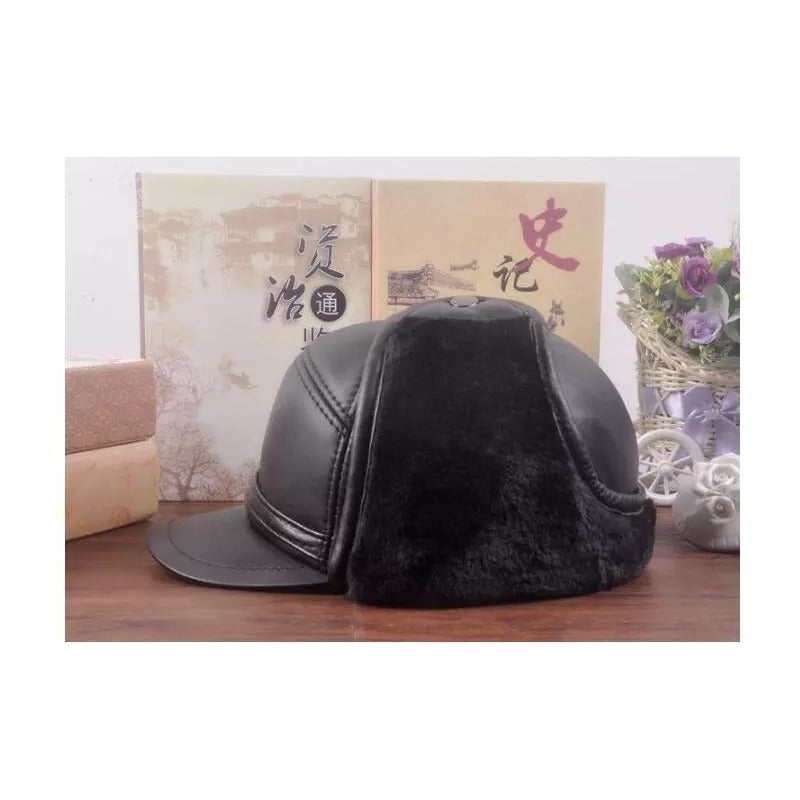 Gorro Ruso Cuero Genuino Piel De Oveja Laspezia Mod. Vals