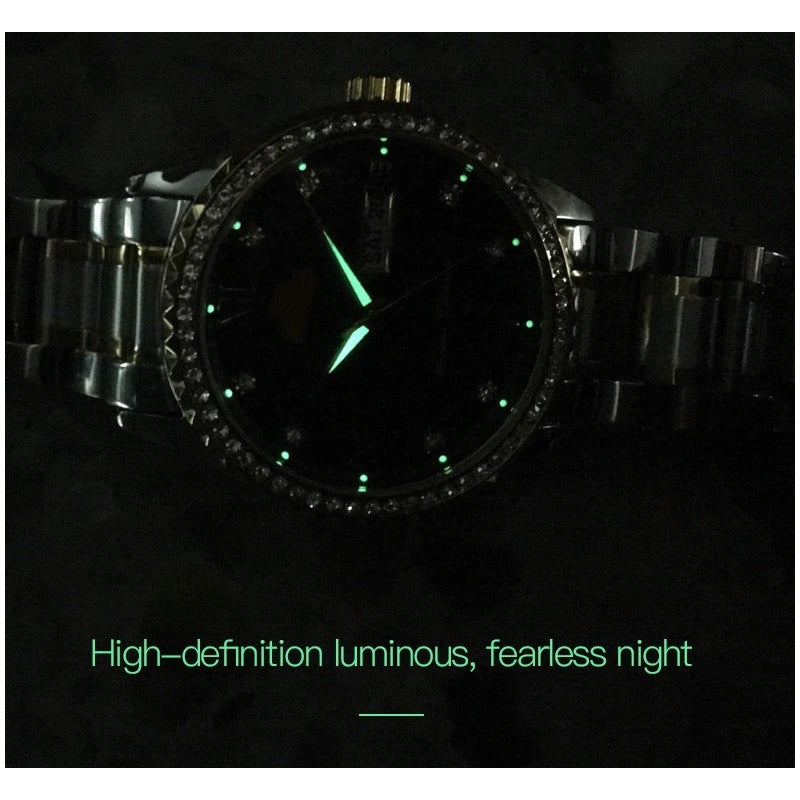 Reloj De Lujo Hombre Olevs Cuarzo Correa Acero Mod. Stones