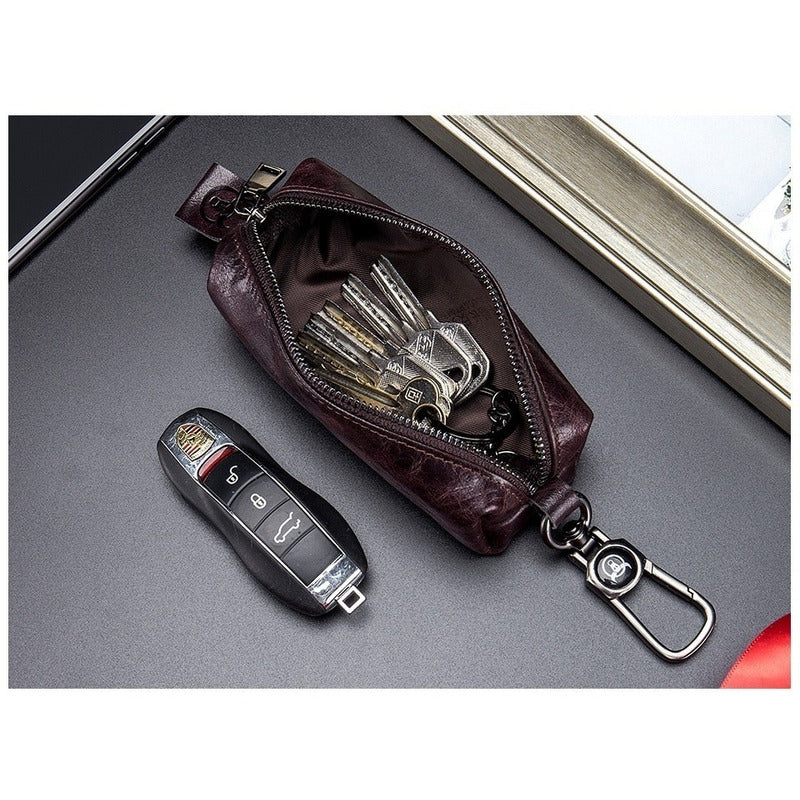Estuche Llavero Bull Captain De Cuero Genuino Mod. Whale