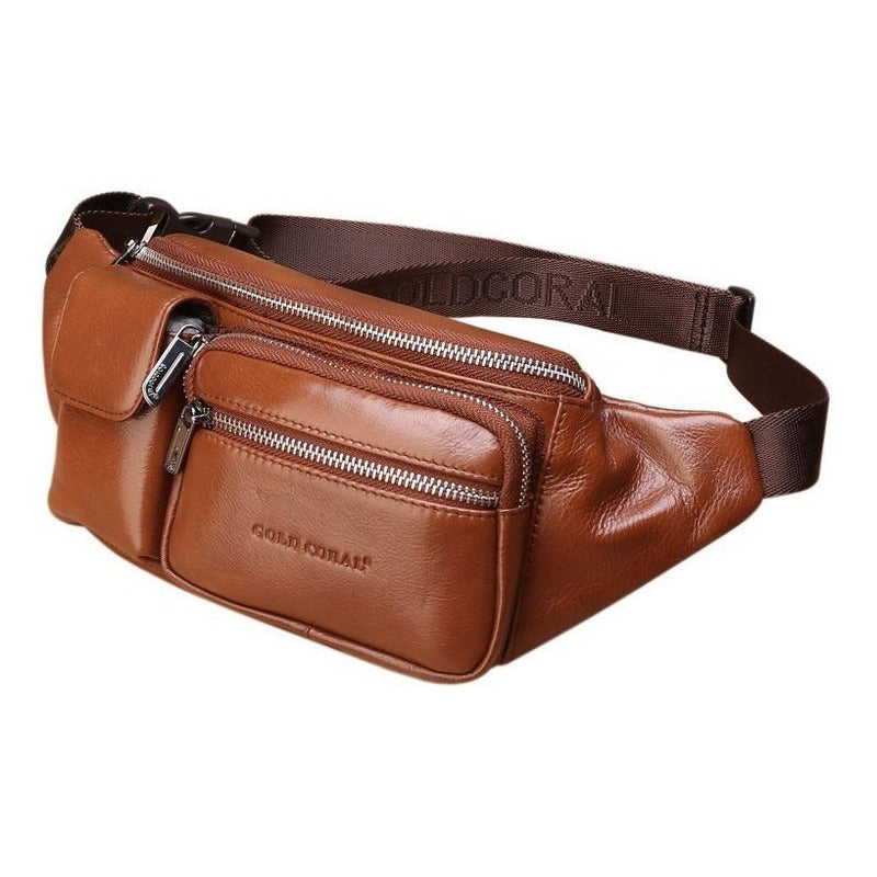 Banano Amplio Cuero Genuino Norbinus Unisex Mod. Double