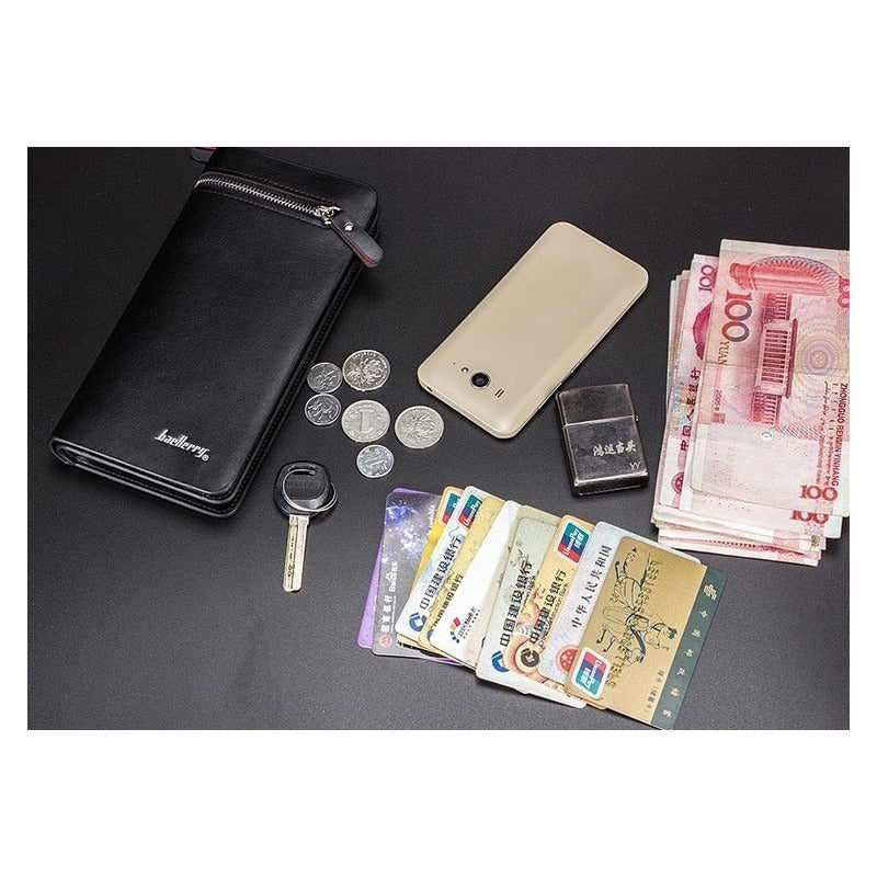 Chequera Hombre De Cuero Pu Baellerry Mod. Rever