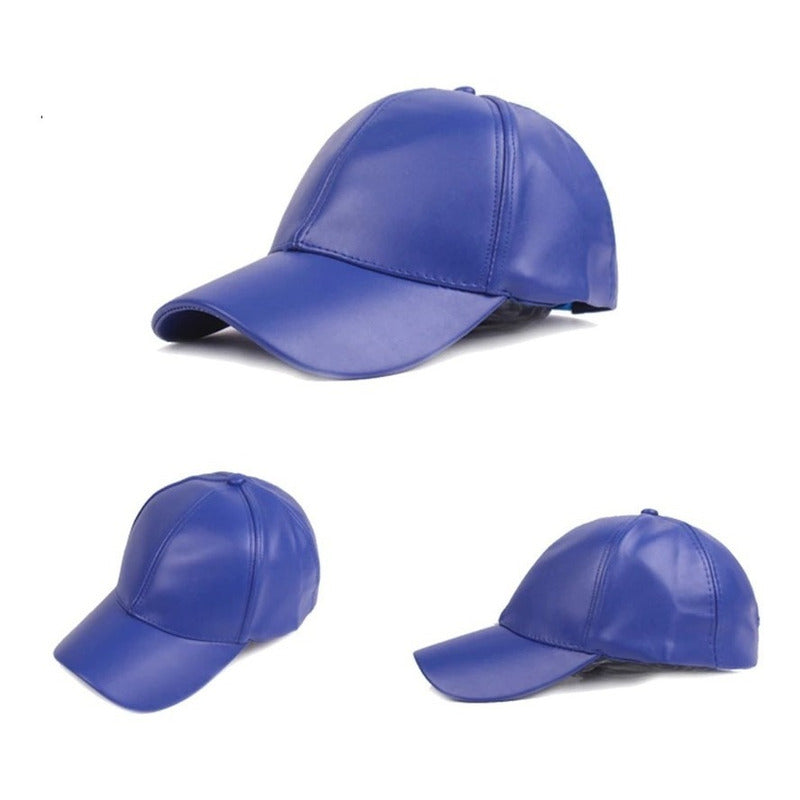 Gorra Estilo Jockey Unisex Cuero Pu Mod. Baseball