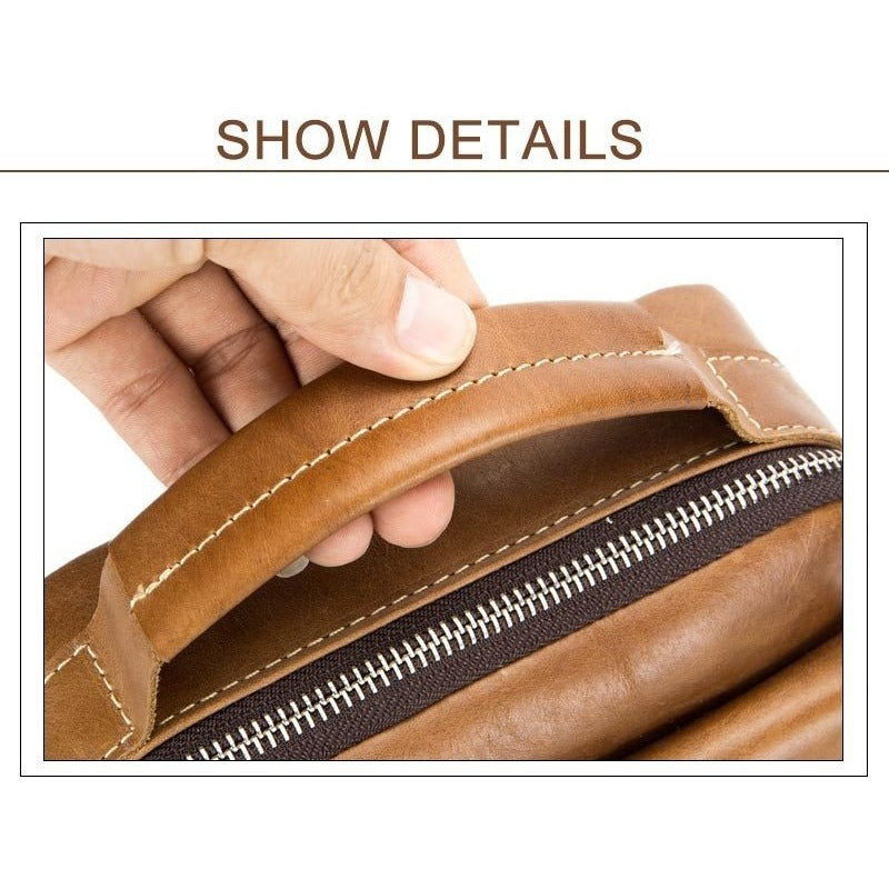 Bolso/bandolera De Hombre Cuero Genuino Bull Captain