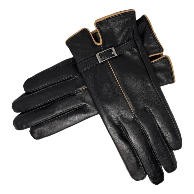 Guantes Invierno De Mujer Cuero Piel De Oveja Mod. Rim