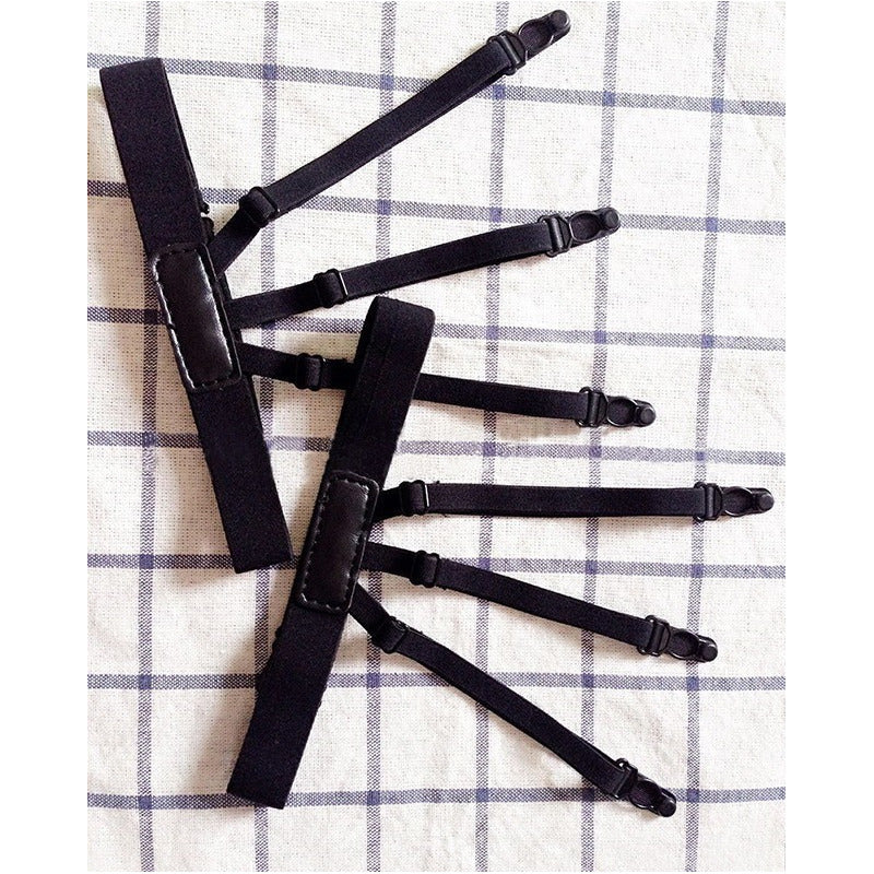 Suspensor Sujetador De Camisa Unisex Broches De Goma