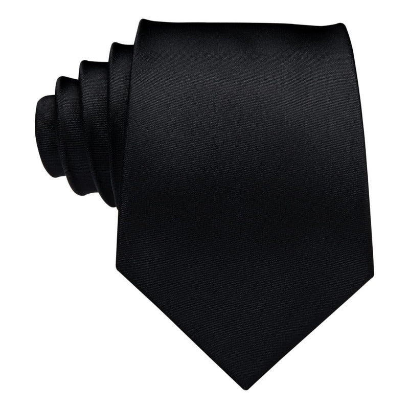 Set Corbata, Pañuelo Y Colleras Seda Lujo Hi-tie Mod Liso