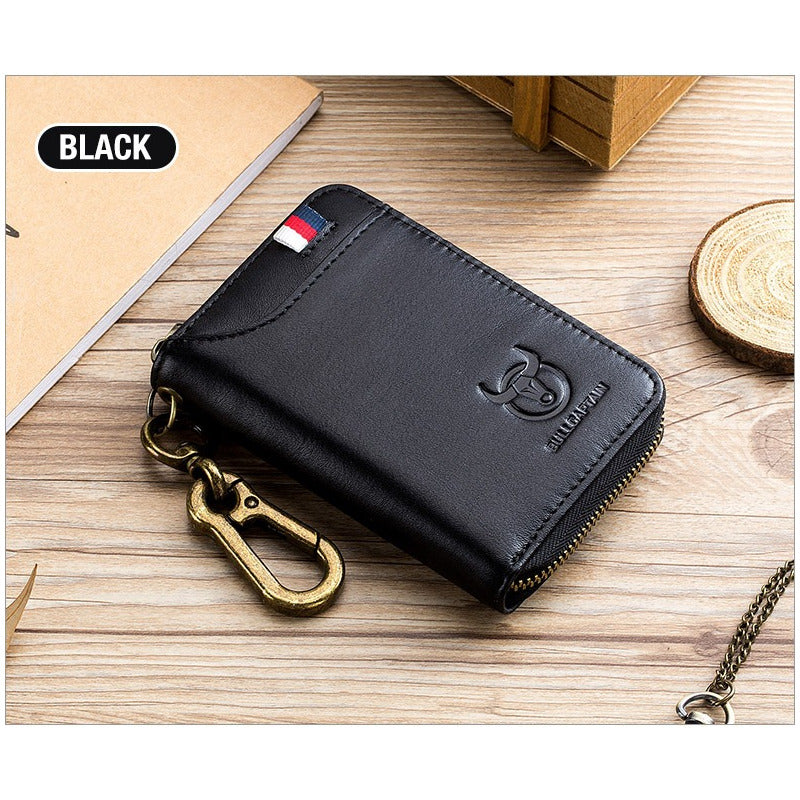 Llavero Billetera Cuero Protec Rfid Bull Captain Mod Grand