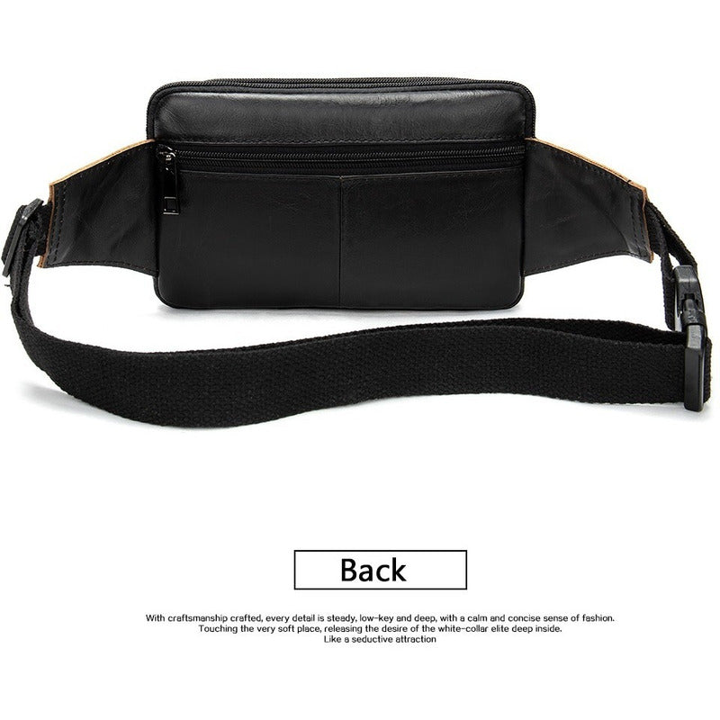 Banano Riñonera De Cuero Genuino Norbinus Unisex Mod. Flap