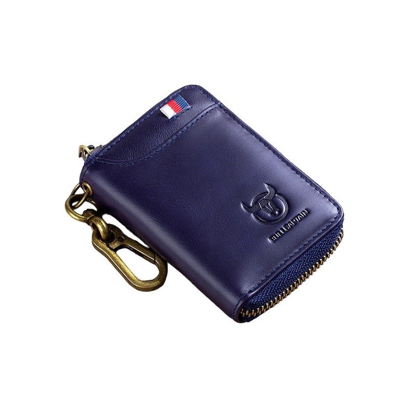 Llavero Billetera Cuero Protec Rfid Bull Captain Mod Grand