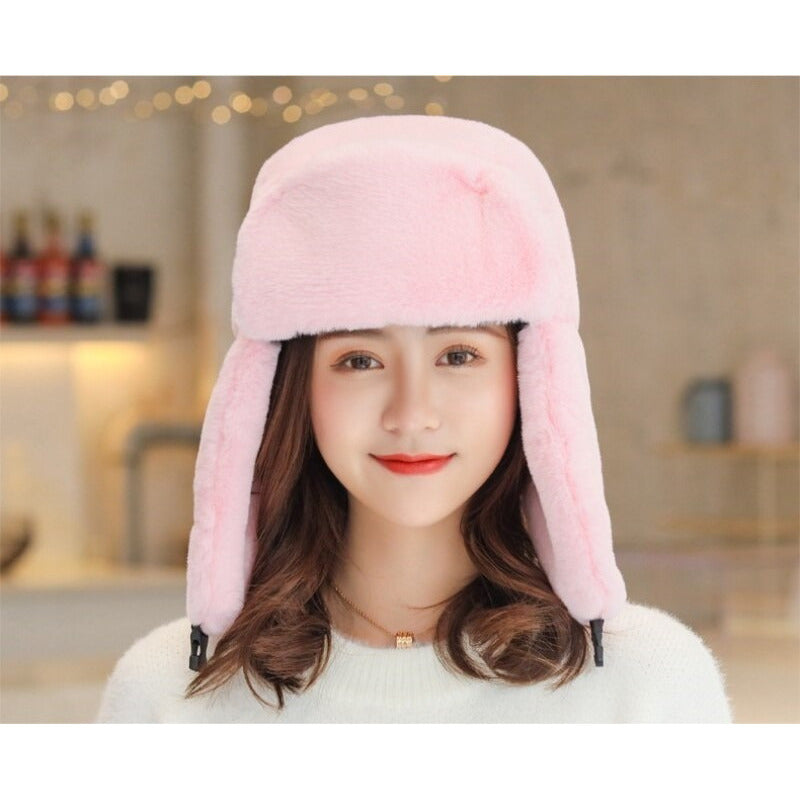 Set Gorro Más Bufanda Algodón De Mujer Cálido Invierno