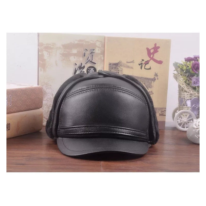 Gorro Ruso Cuero Genuino Piel De Oveja Laspezia Mod. Vals