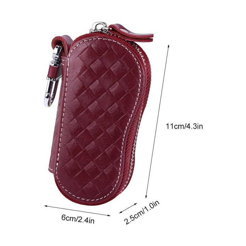 Estuche Porta Llaves Llavero De Cuero Genuino Mod. Guitar
