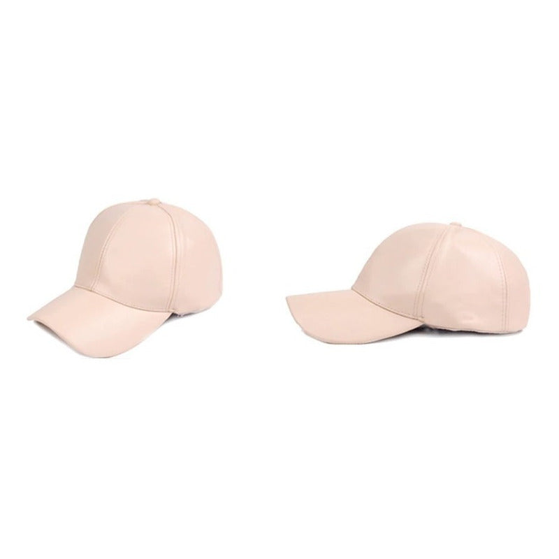 Gorra Estilo Jockey Unisex Cuero Pu Mod. Baseball