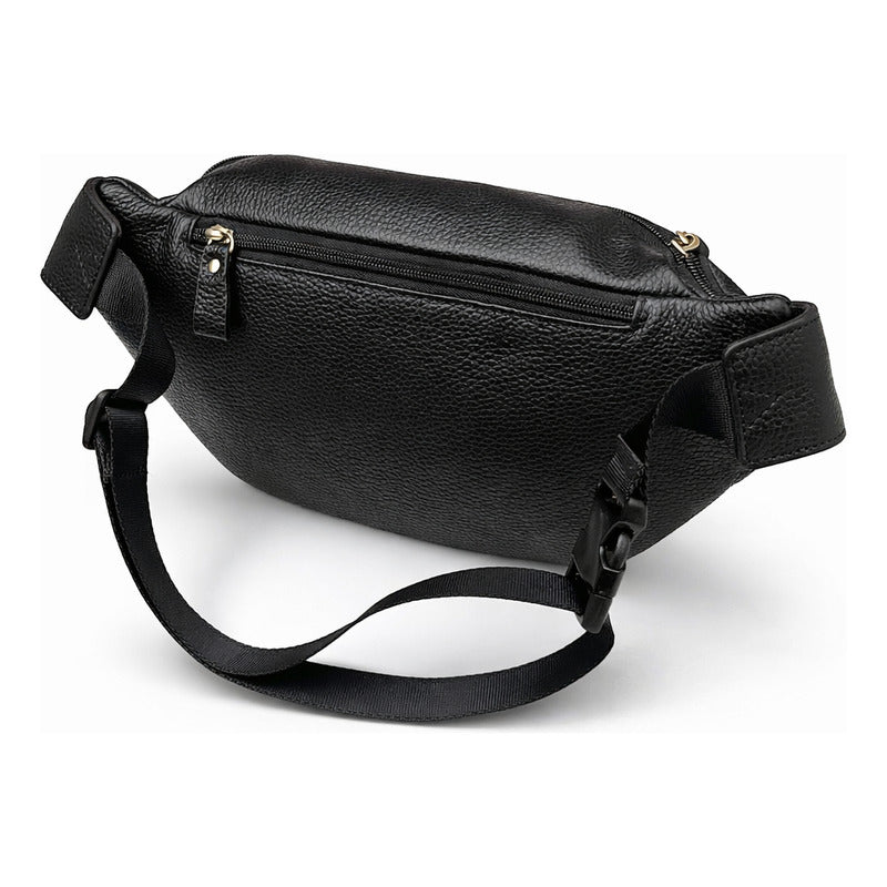 Banano Riñonera De Cuero Genuino Premium Luxher Mod. Roble