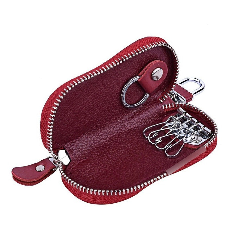 Estuche Porta Llaves Llavero De Cuero Genuino Mod. Guitar