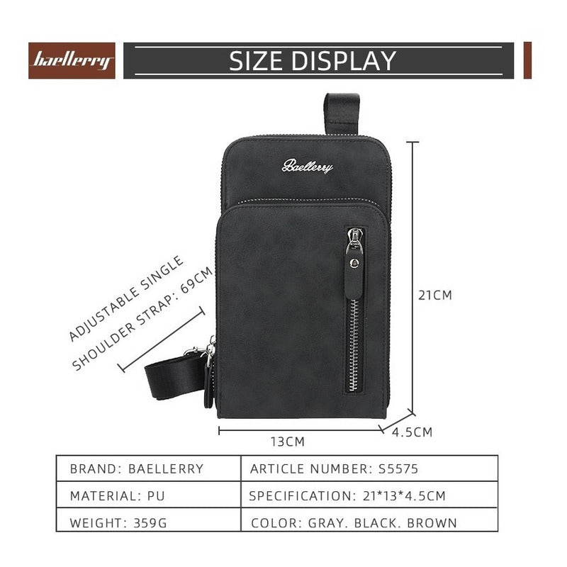 Bolso Pequeño Tipo Banano Cuero Pu Baellerry Mod. Stan