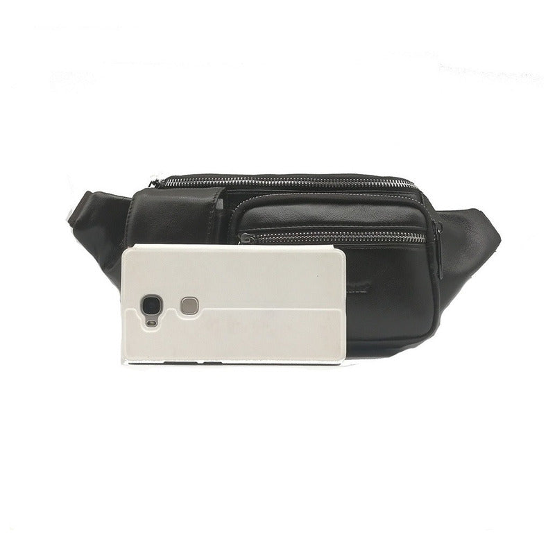 Banano Amplio Cuero Genuino Norbinus Unisex Mod. Double