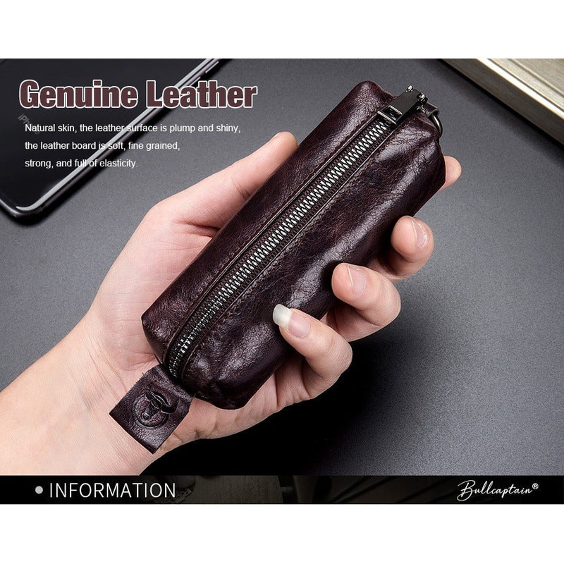 Estuche Llavero Bull Captain De Cuero Genuino Mod. Whale