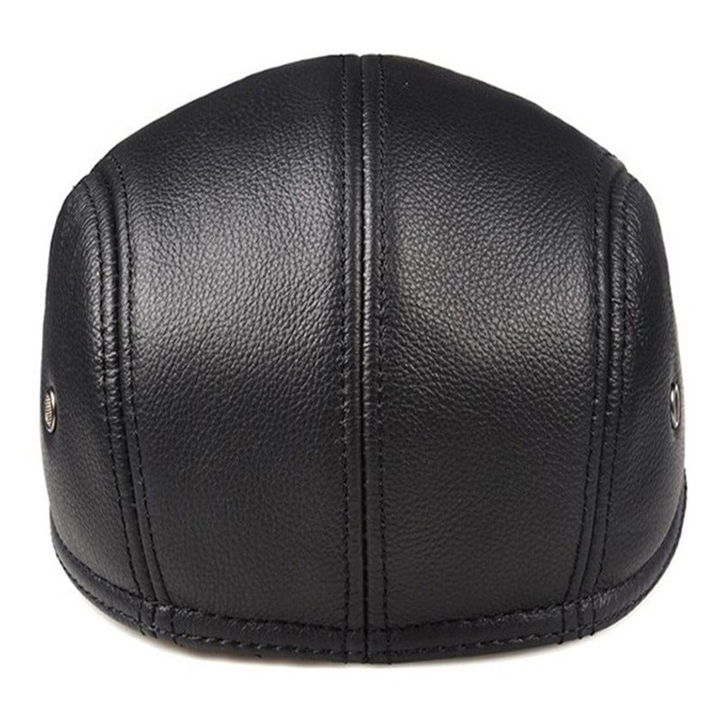 Gorra Boina Cuero Genuino Laspezia Mod. Lyon