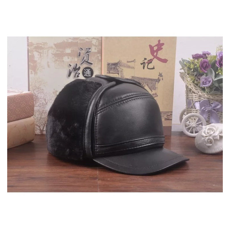 Gorro Ruso Cuero Genuino Piel De Oveja Laspezia Mod. Vals