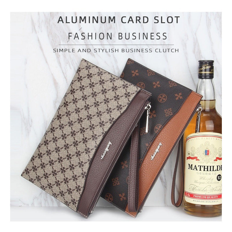 Billetera Bolso Elegante Cuero Pu Baellerry Mod. King