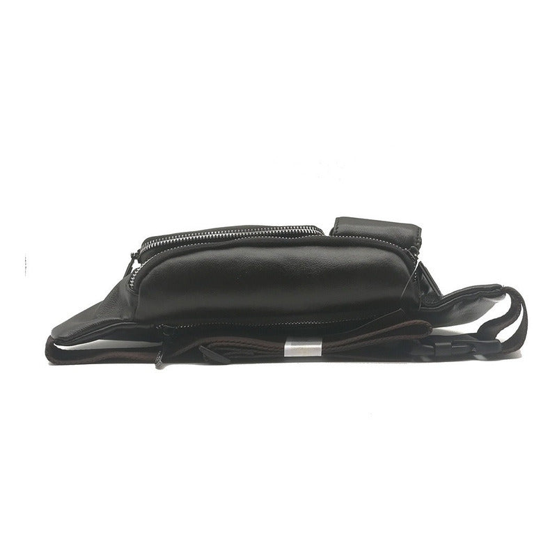 Banano Amplio Cuero Genuino Norbinus Unisex Mod. Double