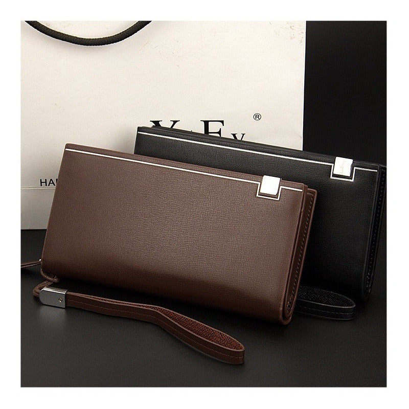 Chequera Hombre De Cuero Pu Baellerry Mod. Dustin