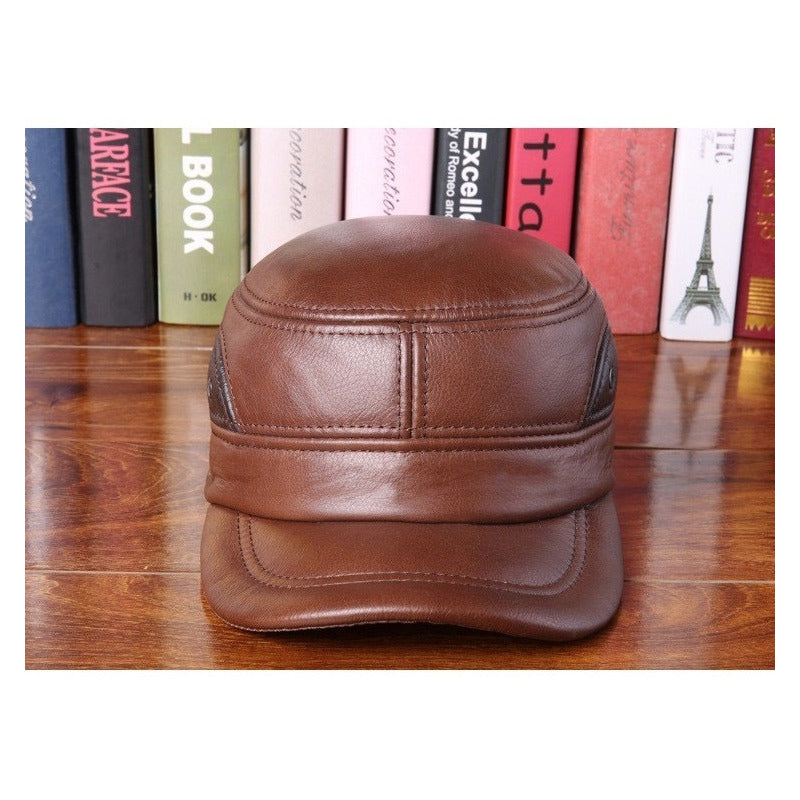 Gorro Jockey Cuero Genuino Lujo Estilo Militar Mod. Twol