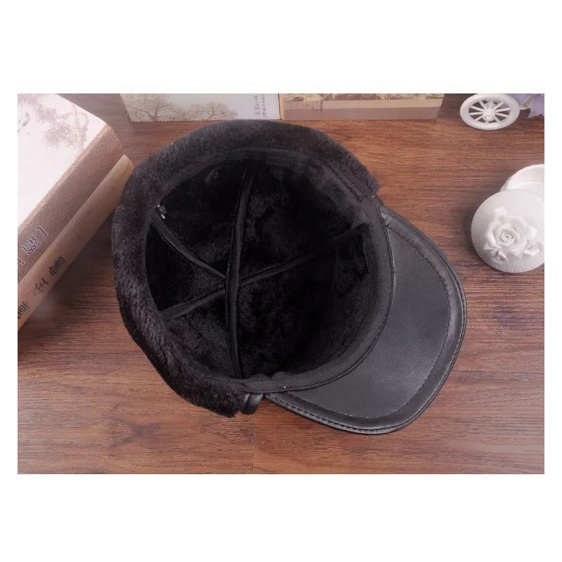 Gorro Ruso Cuero Genuino Piel De Oveja Laspezia Mod. Vals