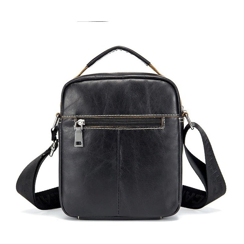 Bolso/bandolera De Hombre Cuero Genuino Bull Captain Color Negro