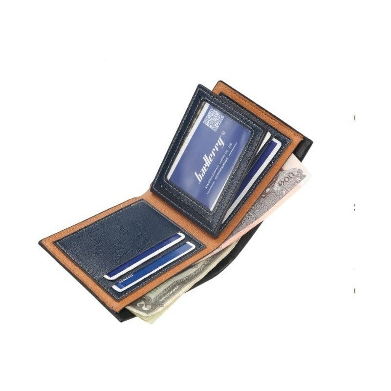 Billetera Hombre De Cuero Pu Baellerry Mod. Line
