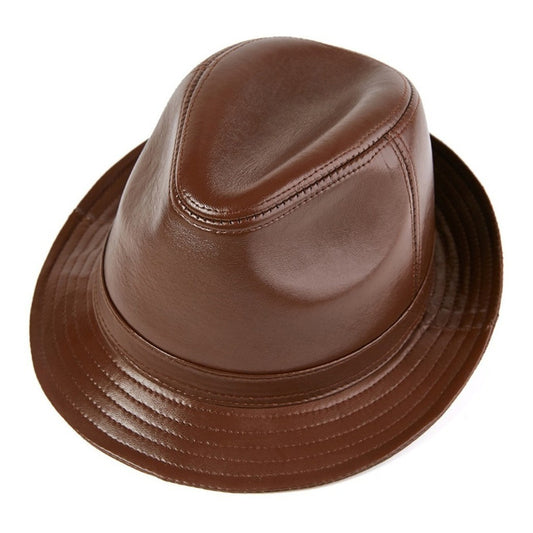 Sombrero Hombre Cuero Genuino De Oveja Laspezia Mod. Jazz