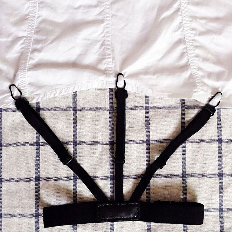 Suspensor Sujetador De Camisa Unisex Broches De Goma