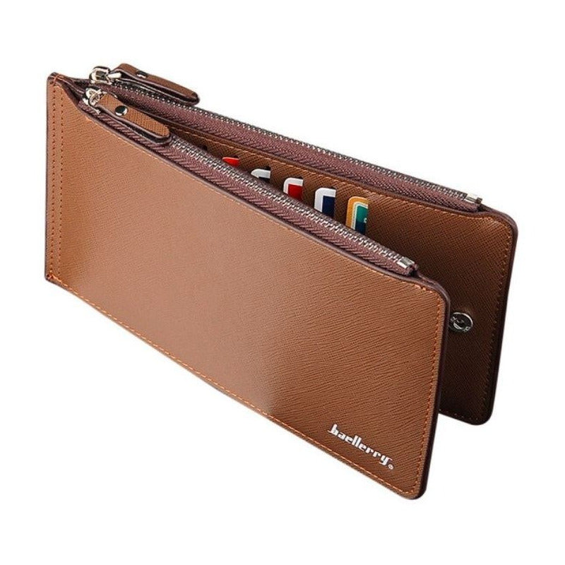 Billetera Tarjetero Hombre De Cuero Pu Baellerry Mod. Paper