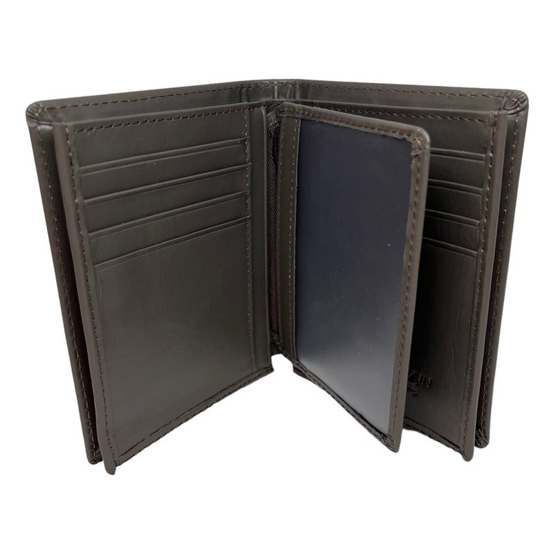 Billetera Cuero Genuino Bull Captain Protec Rfid Mod Spare