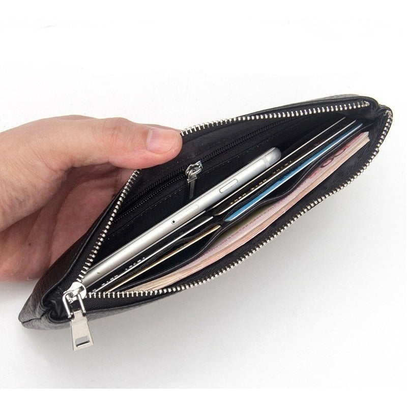 Estuche Porta Documentos Cuero Genuino Baellerry Mod. Prima