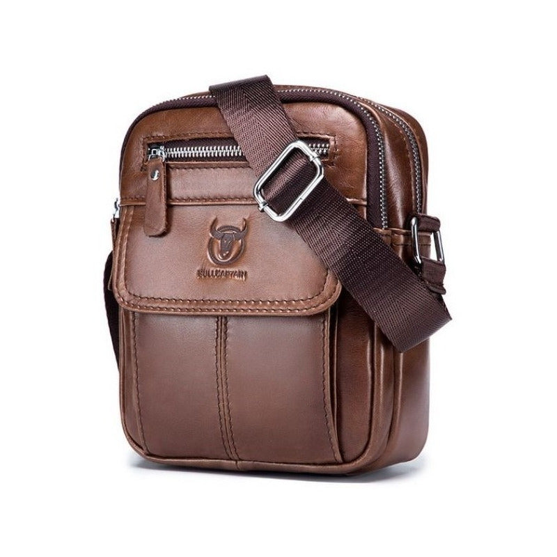 Bolso/bandolera Hombre Cuero Genuino Bull Captain Mod. Deev