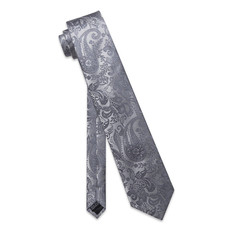 Set Corbata, Pañuelo Y Colleras Seda Lujo Luxher Mod Floral