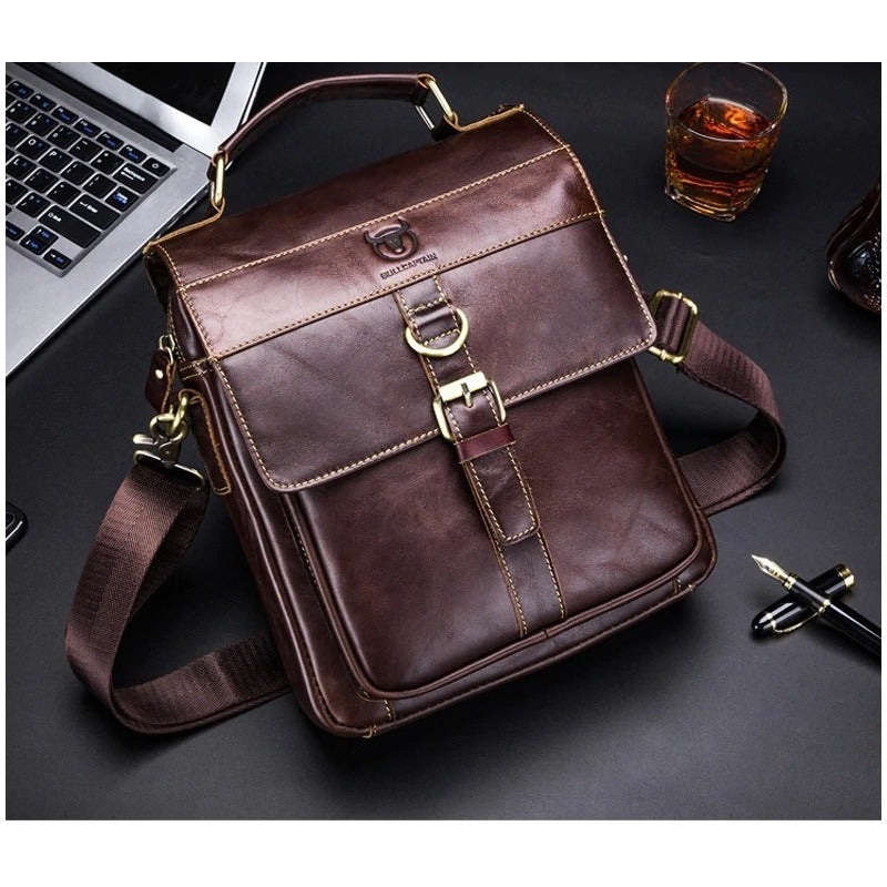 Bolso/bandolera Hombre Cuero Genuino Bull Captain Mod. Land