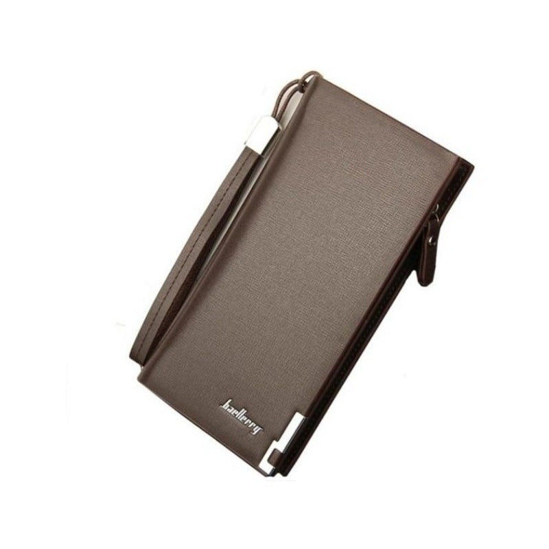 Chequera De Cuero Pu Lujo Baellery