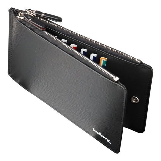 Billetera Tarjetero Hombre De Cuero Pu Baellerry Mod. Paper