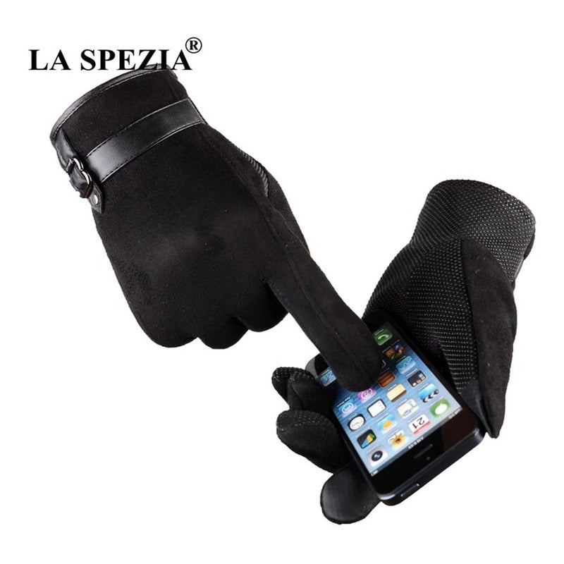 Guantes De Hombre Invierno De Terciopelo Laspezia Mod. Fines